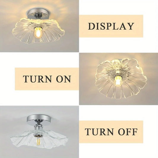 Semi-flush mount ceiling light