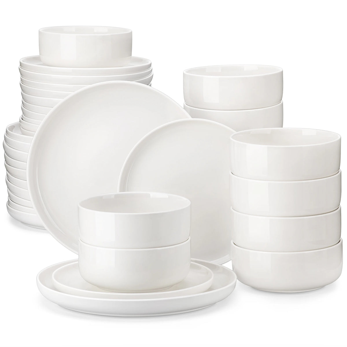18/36-Piece Ceramic Plate Porcelain Dinnerware Set