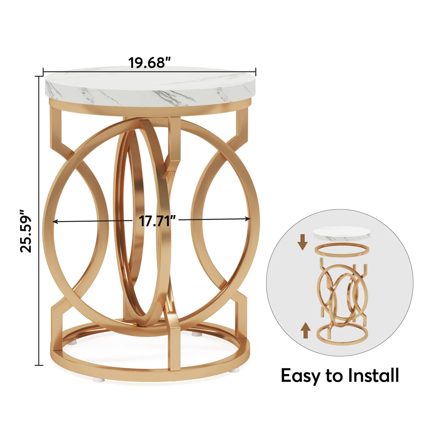 Modern Round End Table