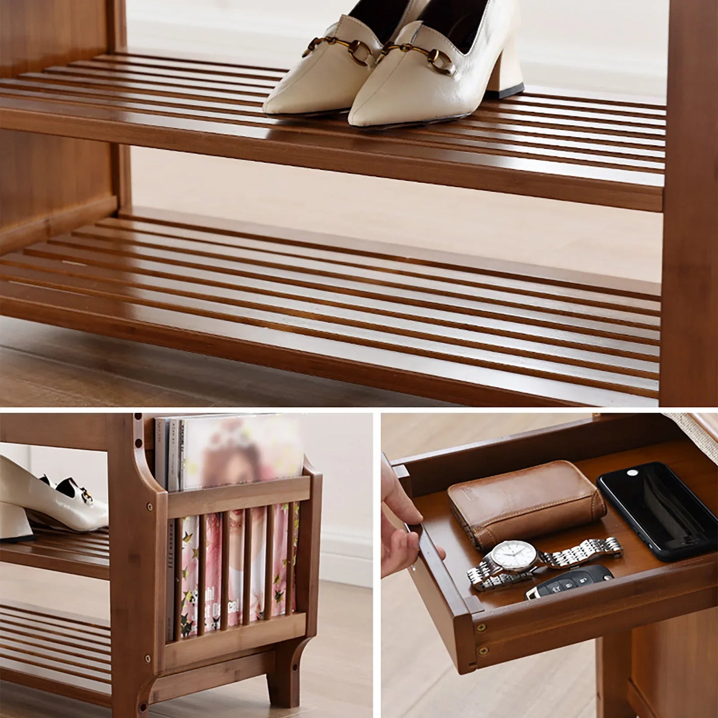 2-Tier Shoe Bench