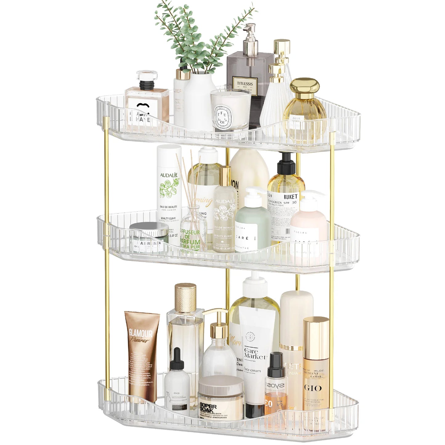 Corner Bathroom Counter Organizer