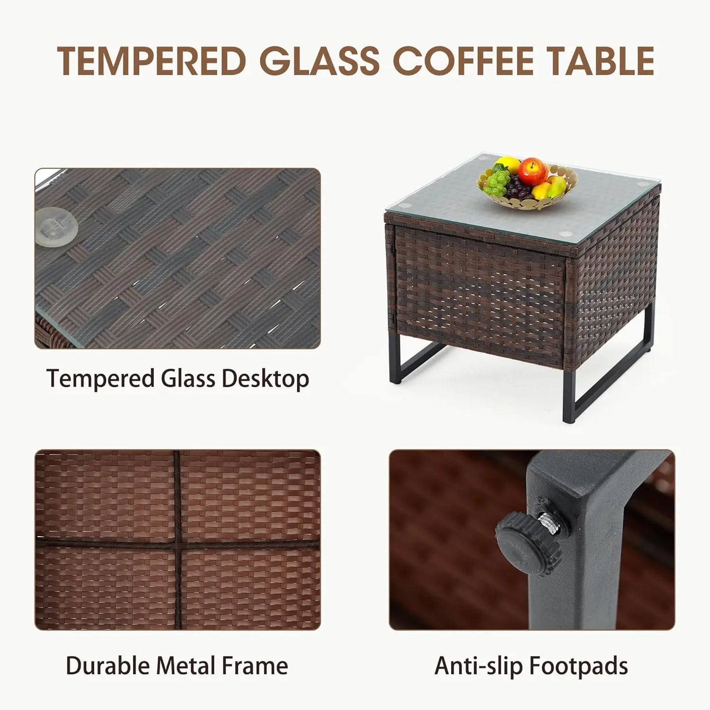 5 Piece Patio Furniture Set