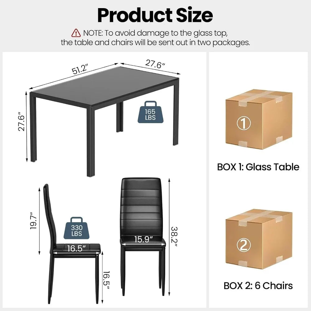 7 Piece Dining Table Set