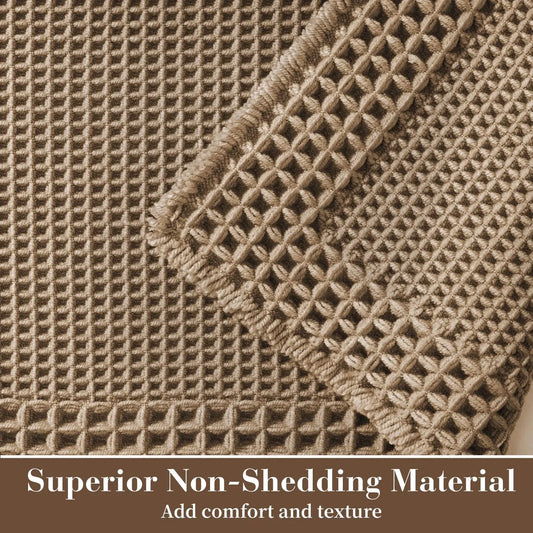 Super Absorbent Waffle Bath Mat Runner
