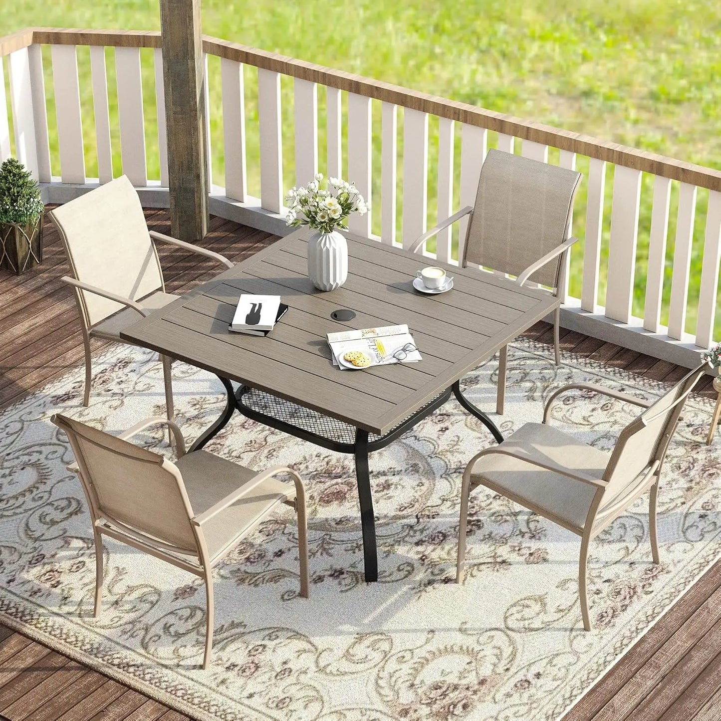 5 Pieces Patio Dining Set