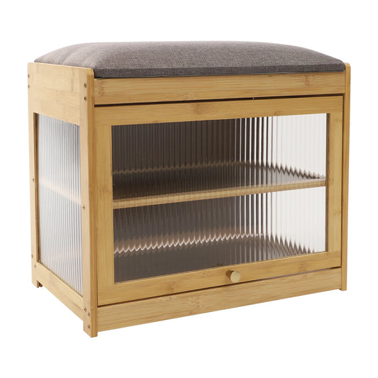 2-Tier Shoe Bench with Cushion