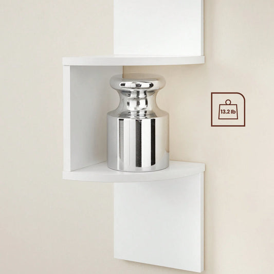 5-Tier Corner Floating Shelf Wall Mounted