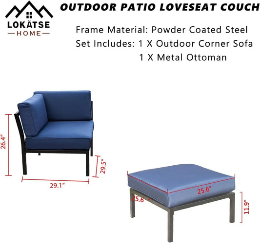 2 Piece Outdoor Patio Furniture