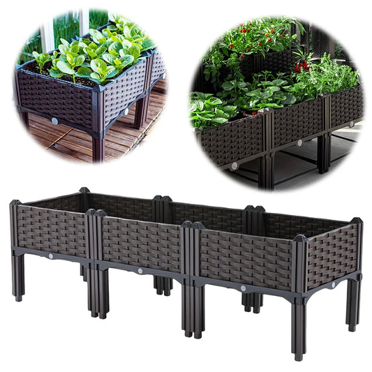 Plastic Raised Planter Box