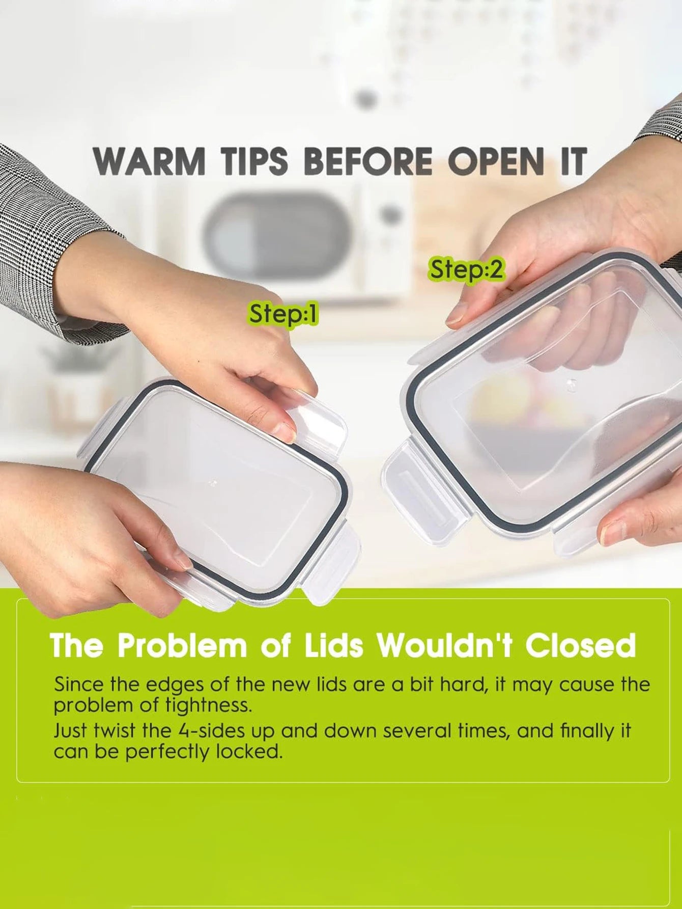 24pcs airtight food containers