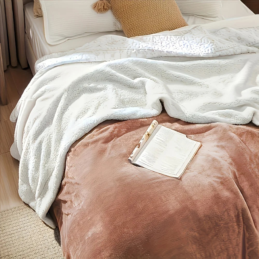 Fleece Bed Blanket Twin Size