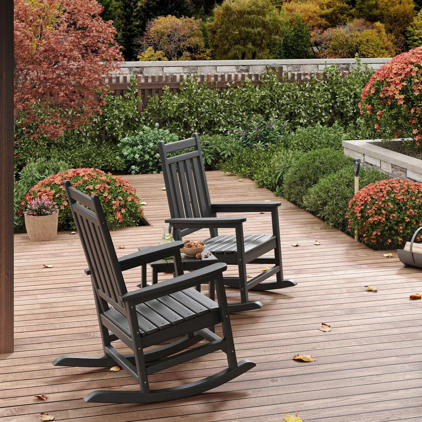2 Rocking Chairs with Side Table