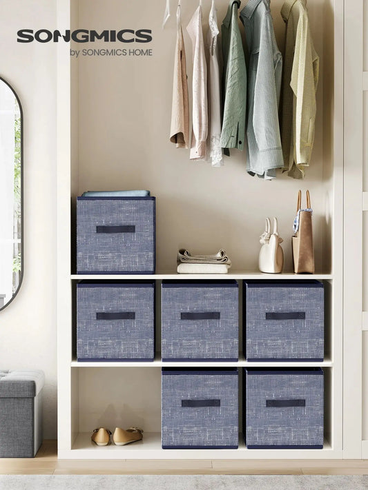 Storage Cubes, 11.8-Inch Non-Woven Fabric Bins