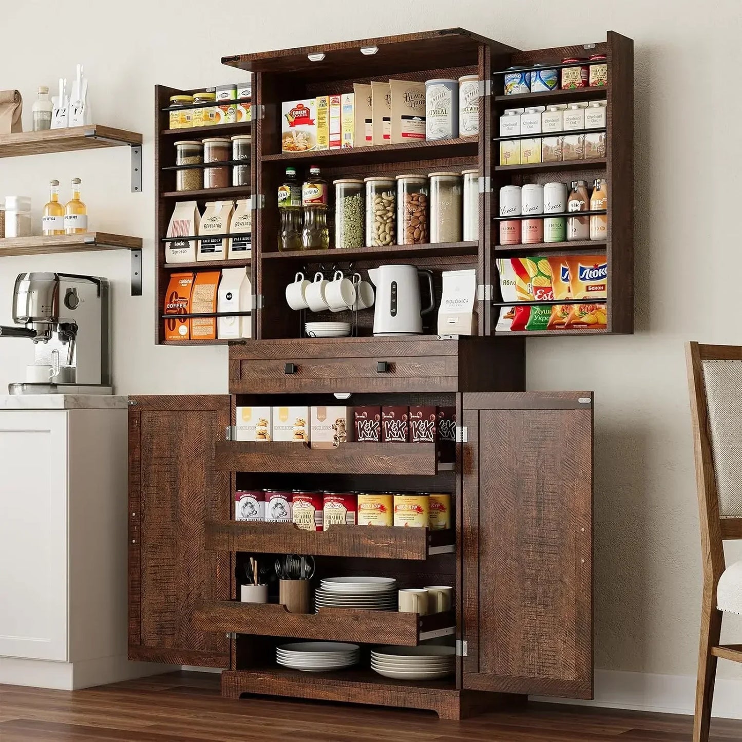 Tall Kitchen Pantry Cabinet Storage
