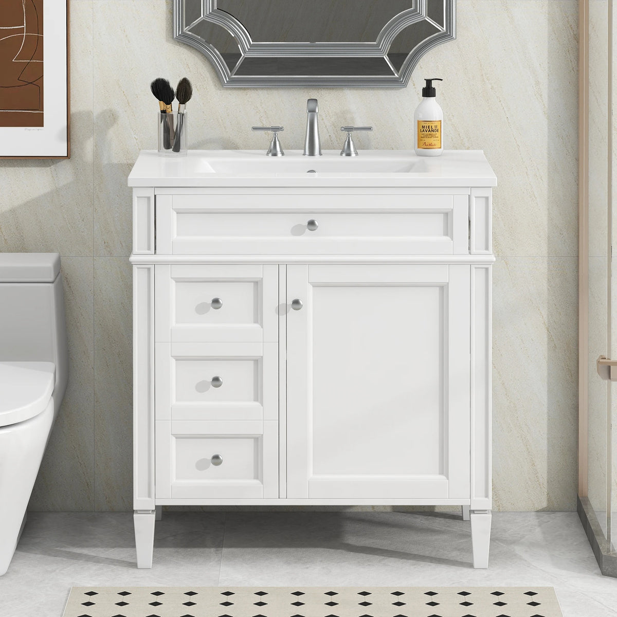 30'' Modern Bathroom Vanity with Sink
