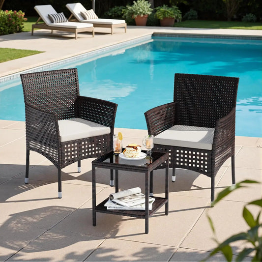 Outdoor 3 Piece Patio Furniture