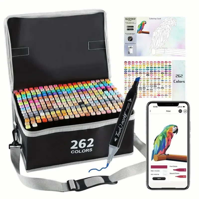 Alcohol Markers Set, 48 Colors