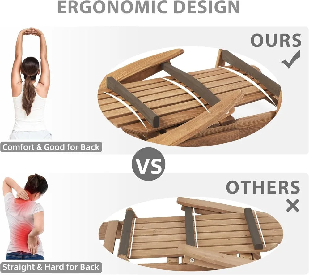 Outdoor Folding Chair Set of 2
