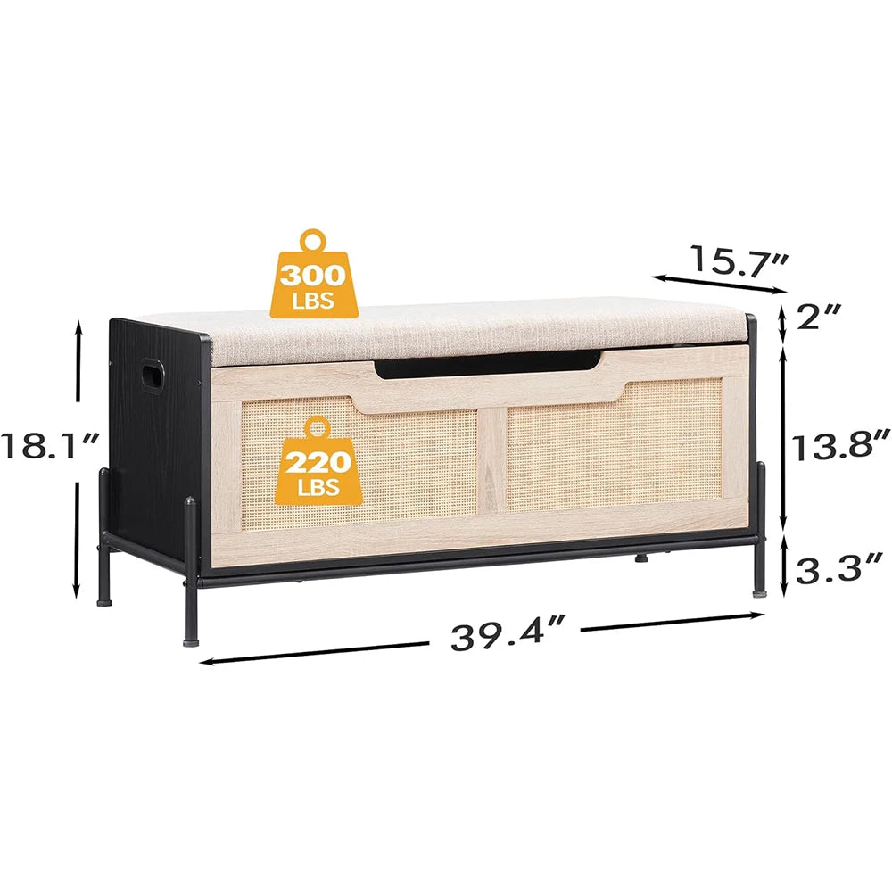 Storage Bench with Cushion