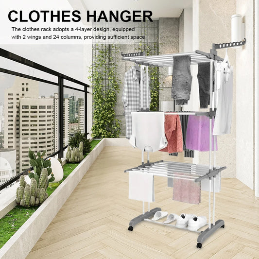 4-Tier Foldable Drying Rack