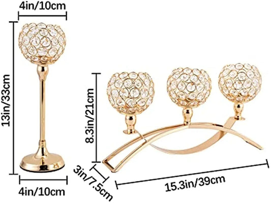 Gold Candle Holders for Table