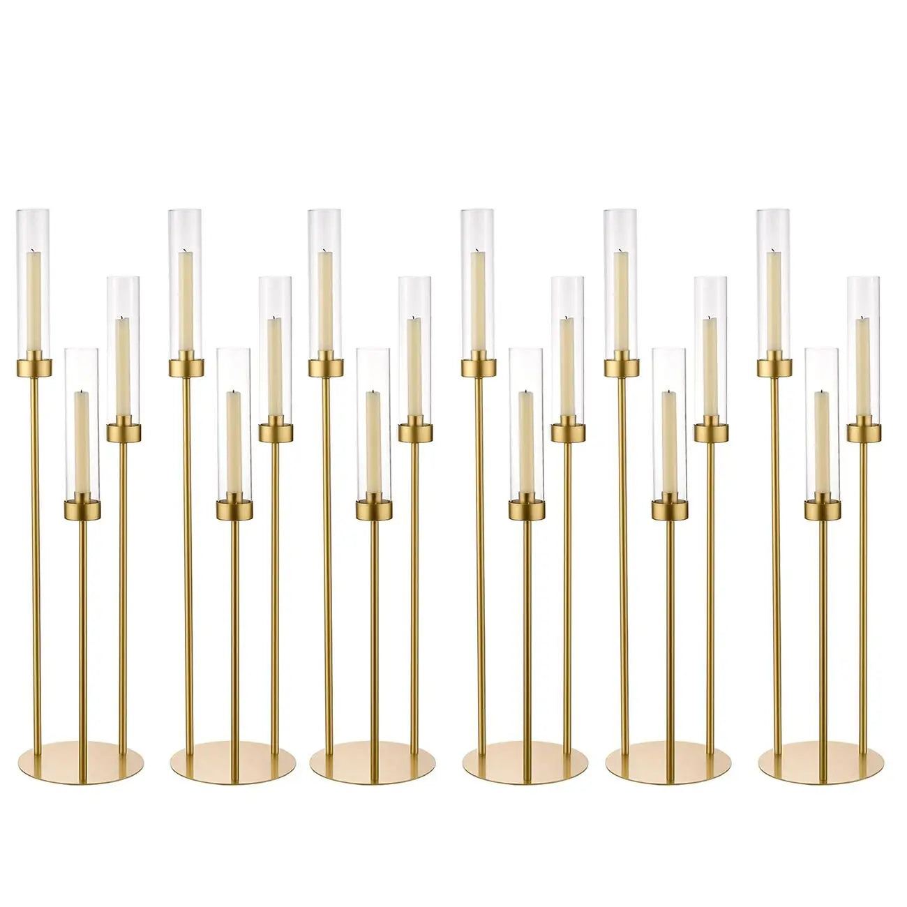 2/4/6/8/10pcs Gold Candelabra