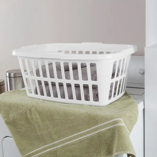 Laundry Baskets Plastic White