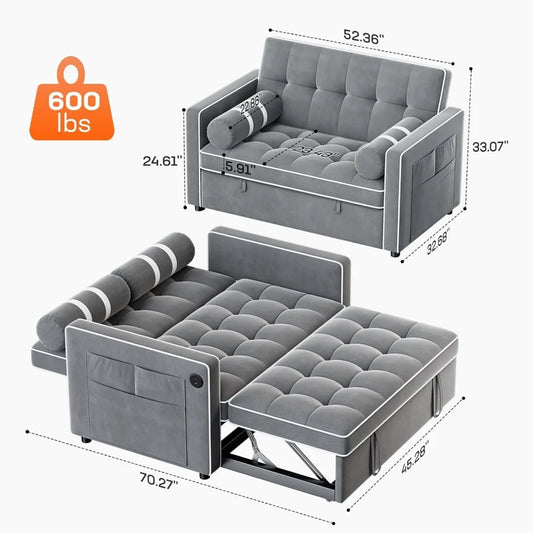 3 in 1 Convertible Sleeper Sofa Bed