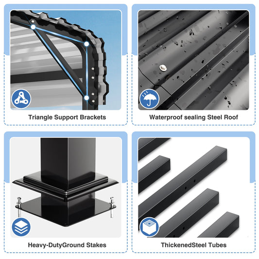 20x20/20x30/20x40FT Metal Carport