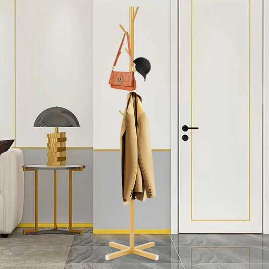 Gold Tree Coat Rack Stand
