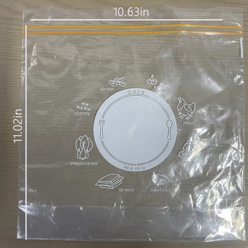 50Pcs Heavy-Duty Freezer Bags