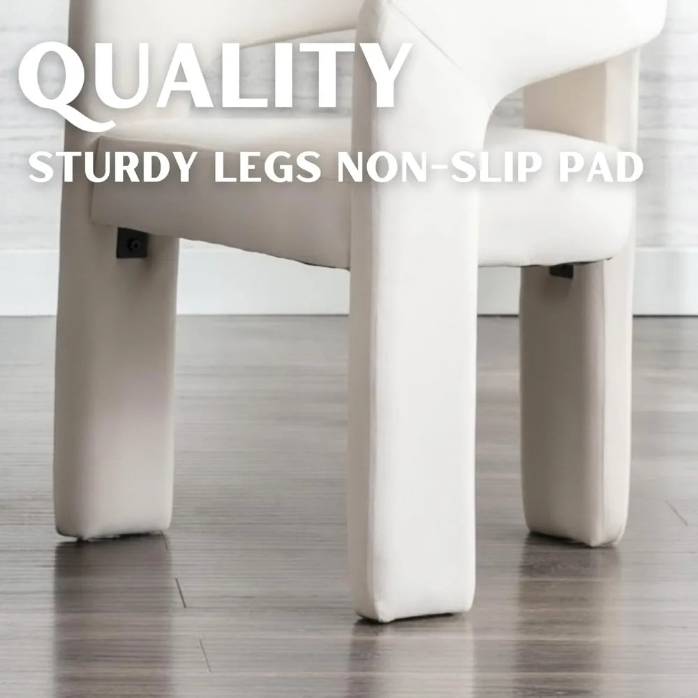 Velvet-Covered Dining Chair