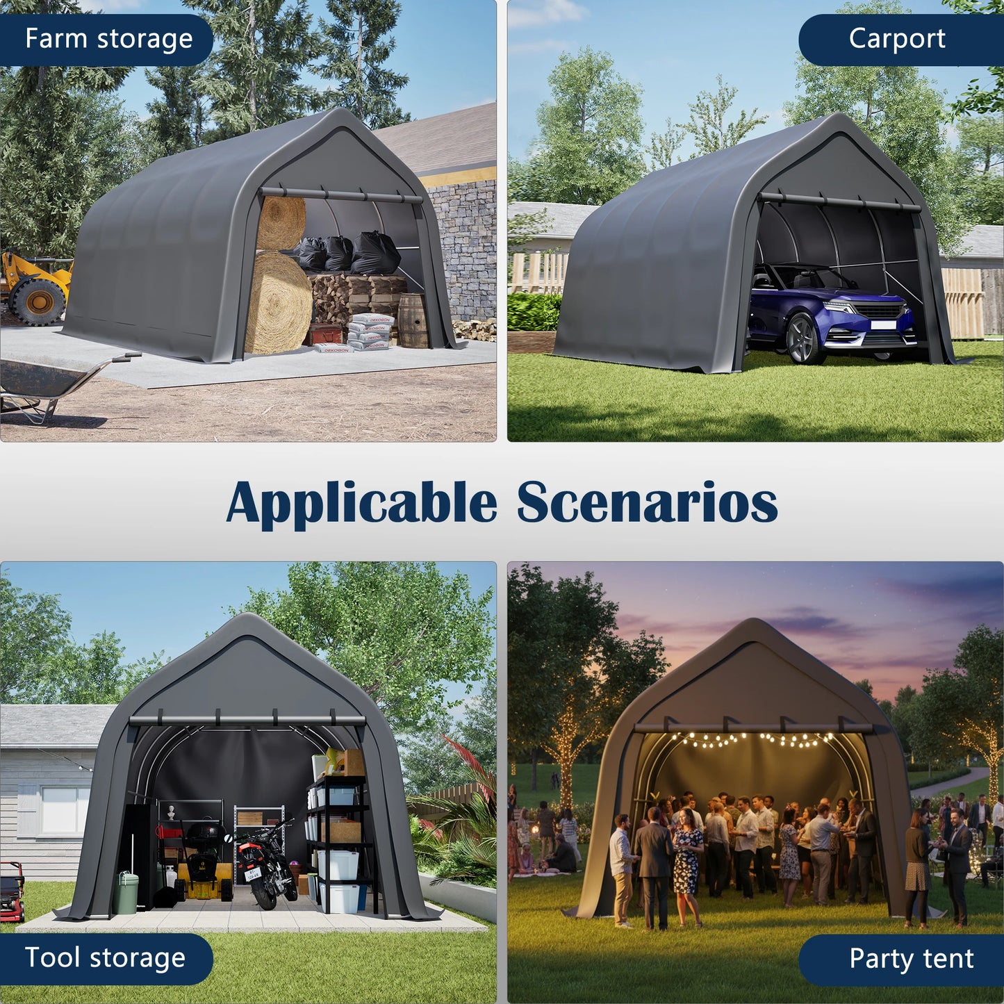 Portable Instant Garage 13x20 FT