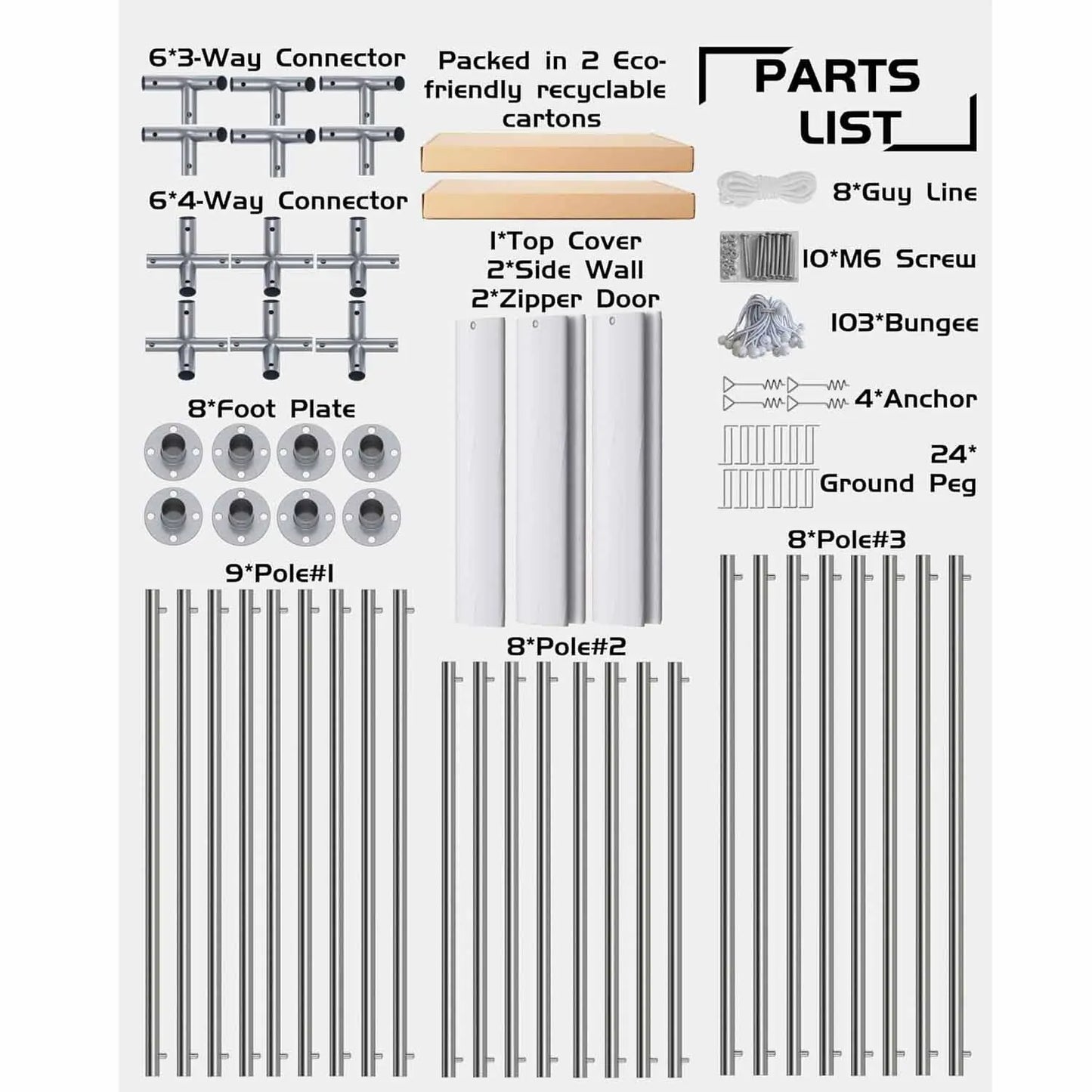 10x20 Ft Portable Garage