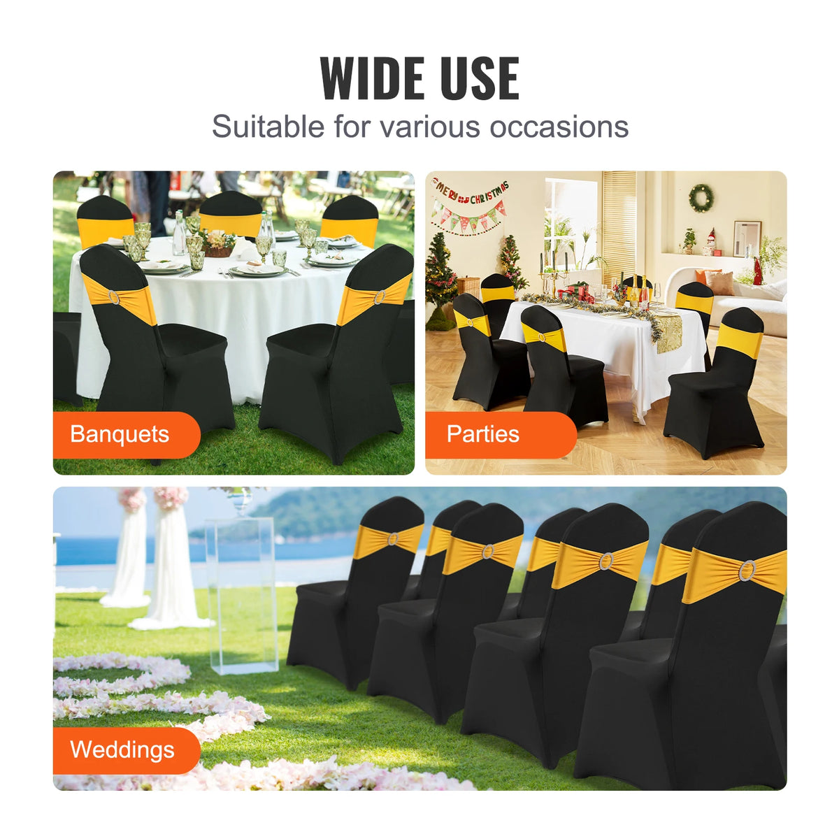 50PCS Spandex Chair Cover