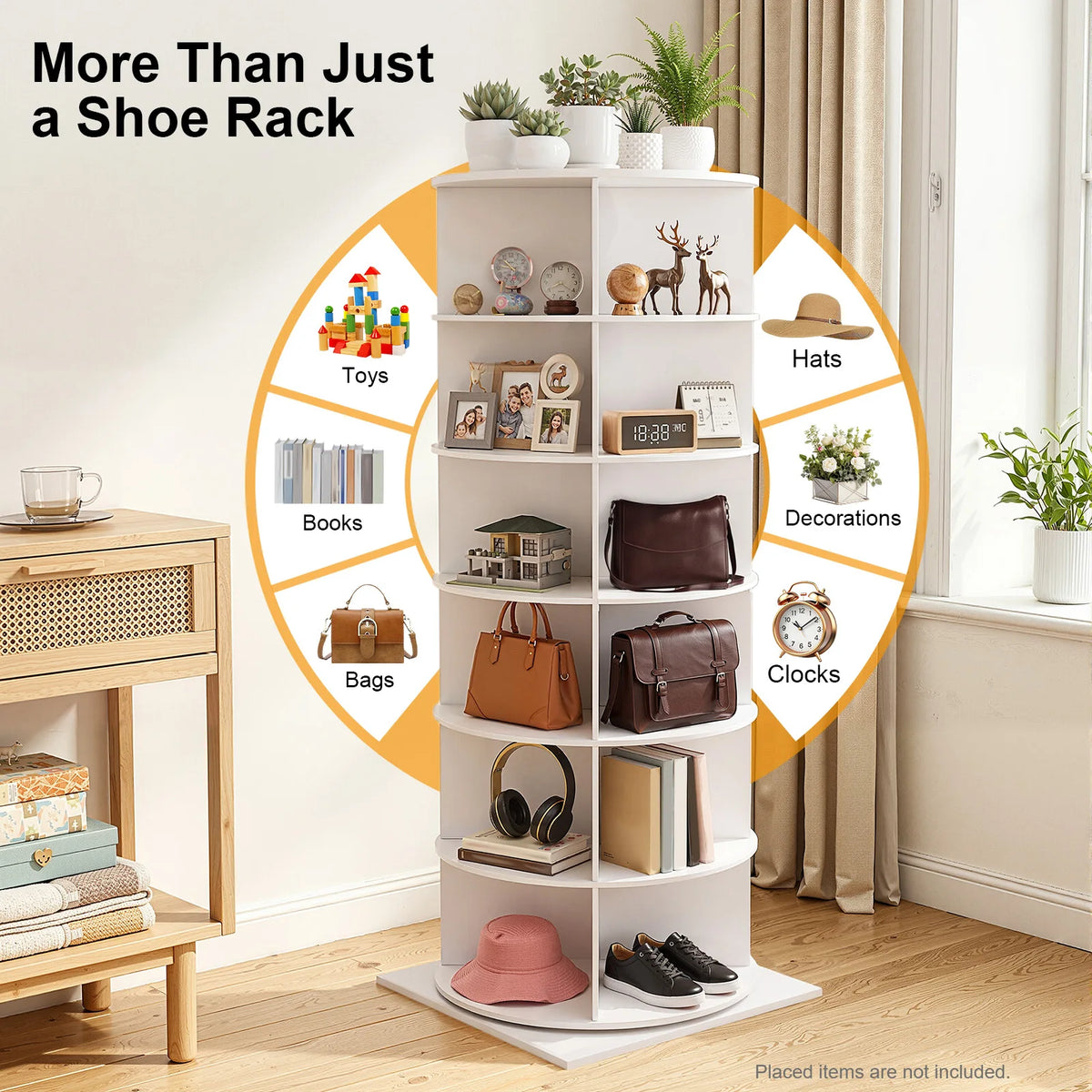 360° Rotating Shoe Rack