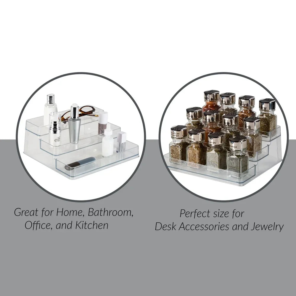 3 Tier Clear Cabinet Organizer