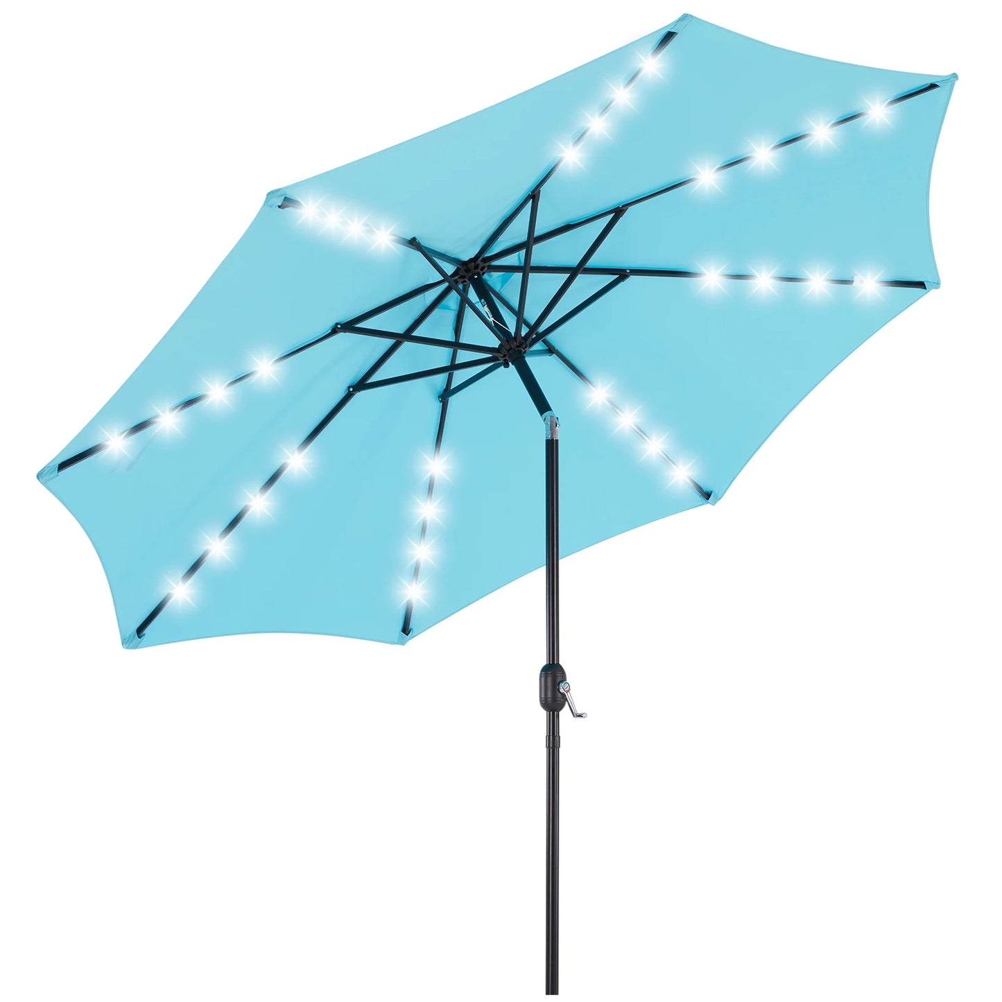 JHK 10FT Solar Patio Umbrella