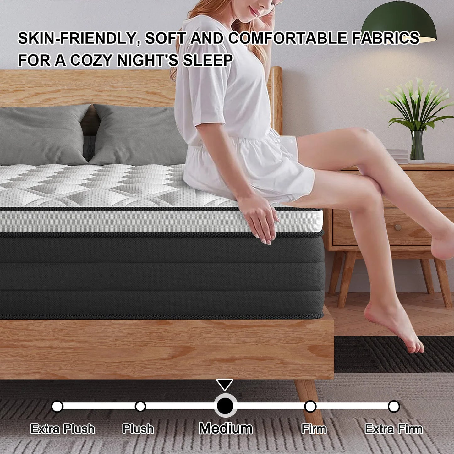 12 Inch Twin, King, Queen Mattress in A Box