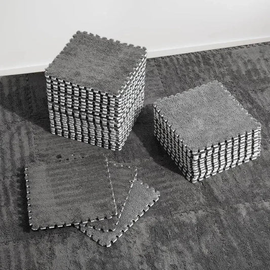 12/24/36/48PCS Grey Interlocking Carpet