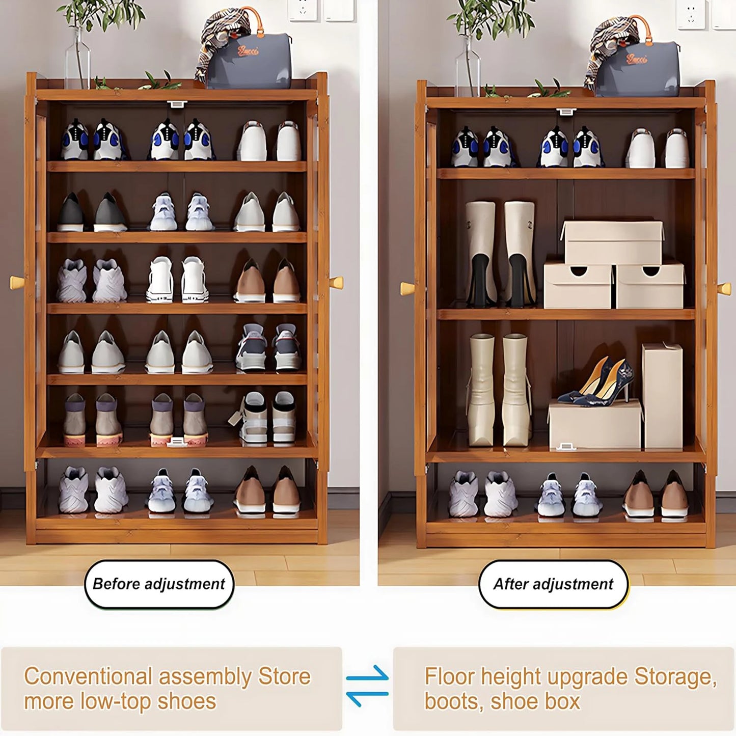 Shoe Cabinet with Acrylic Door