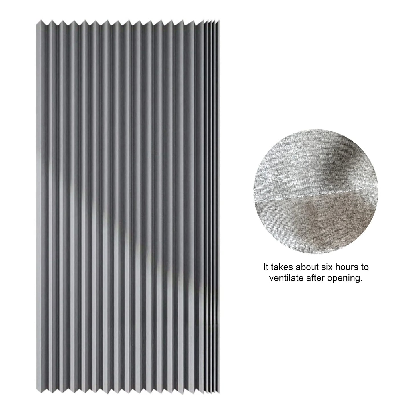 Foldable Magnetic Shower Curtain