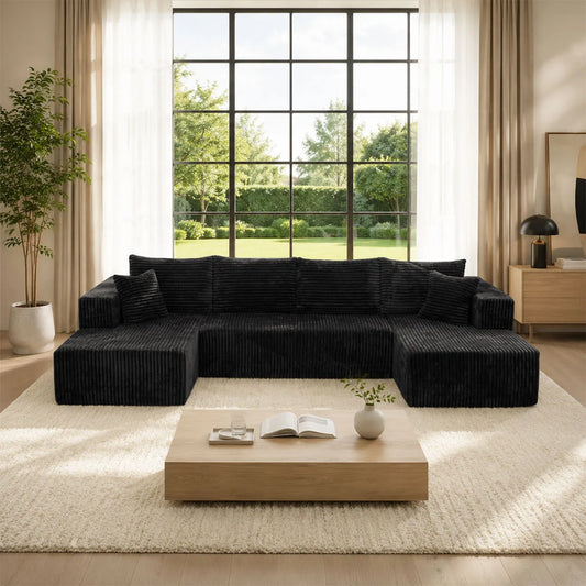 132in U-Shaped Sectional Sofa