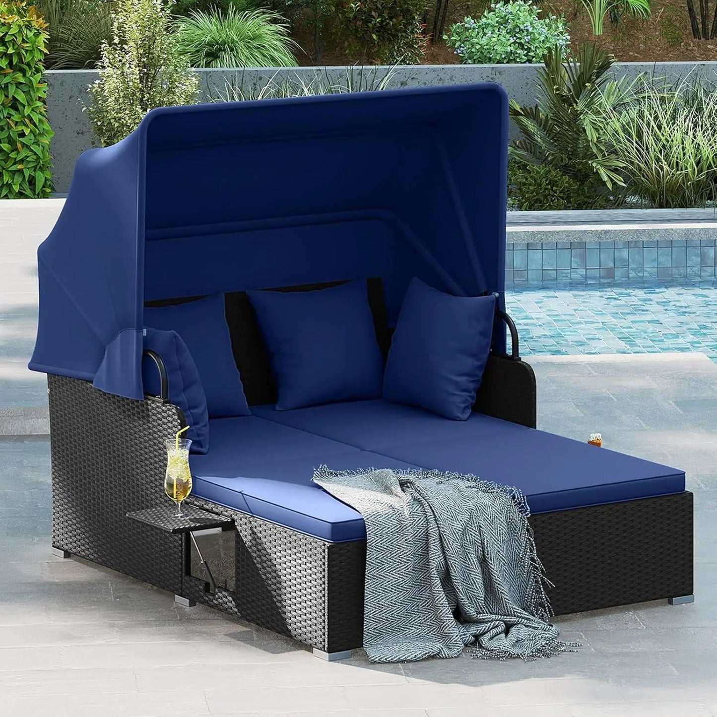 Outdoor Daybed with Canopy