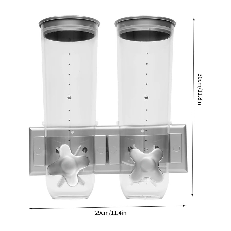 Wall-mounted 2 Barrel Dispenser