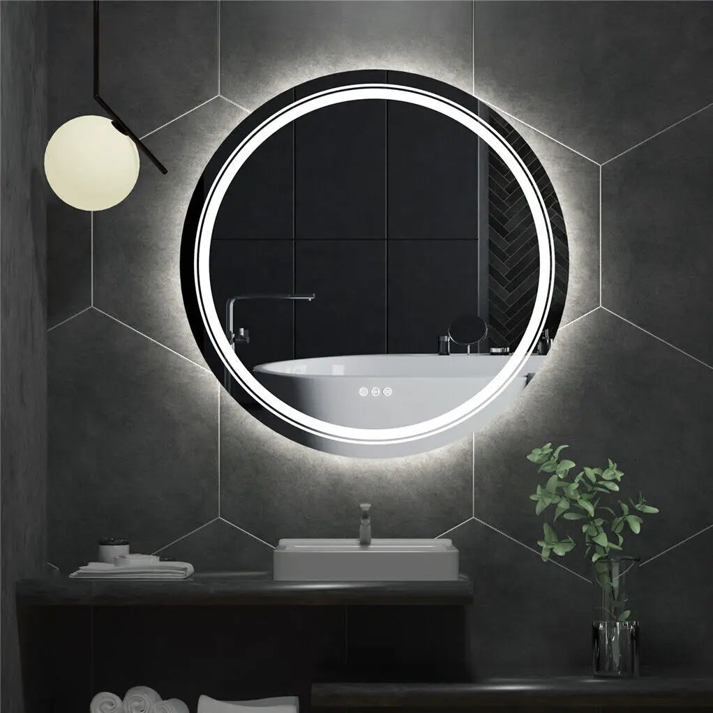 Round Illuminate Bathroom Mirror