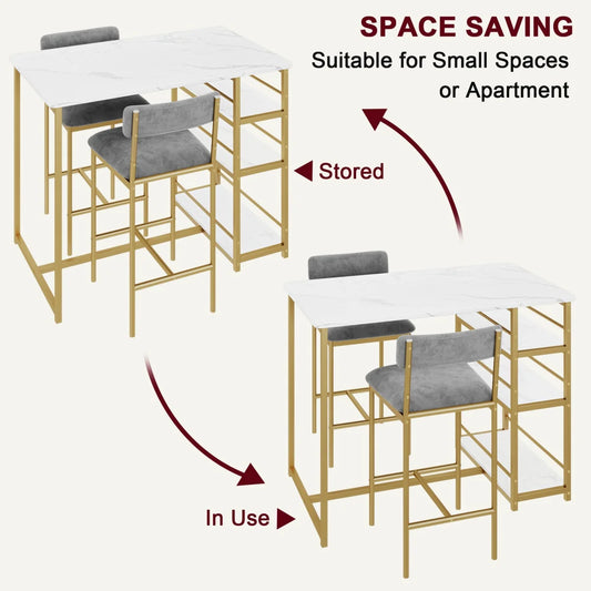 2-Person Dining Table Set