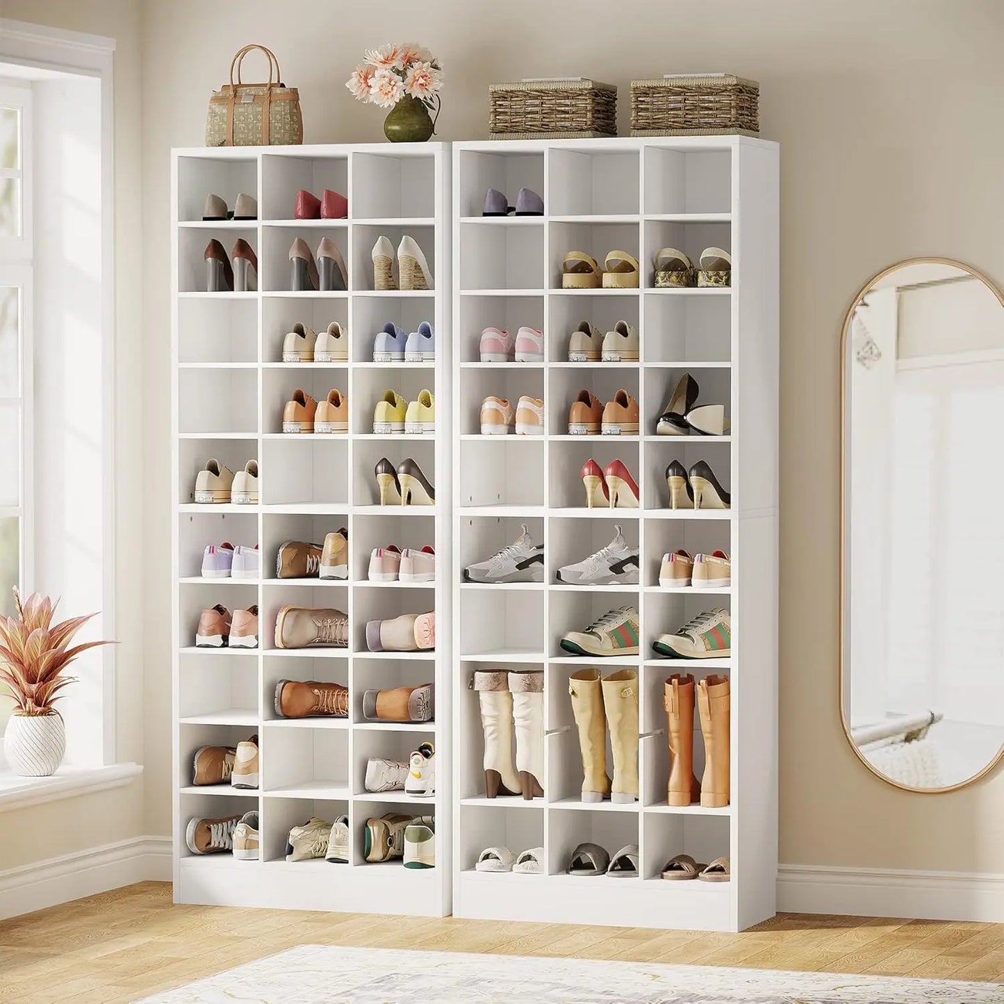 10-Tier Shoe Storage Cabinet