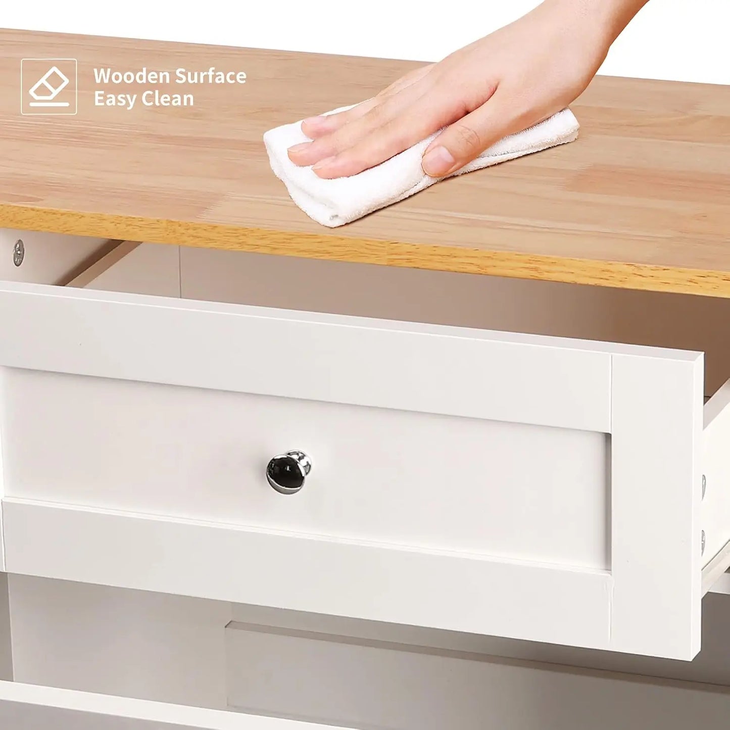 Double Tilt Out Trash Cabinet