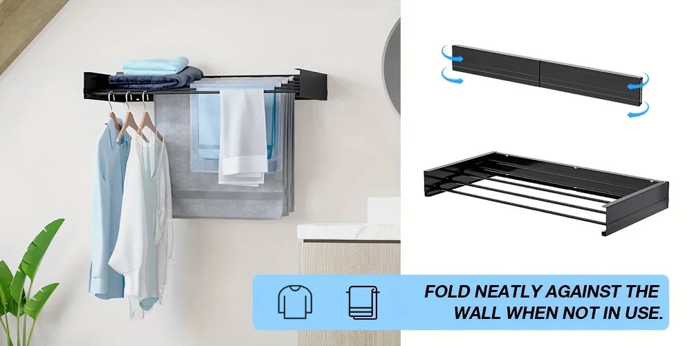 Wall Mounted Clothes Drying Rack